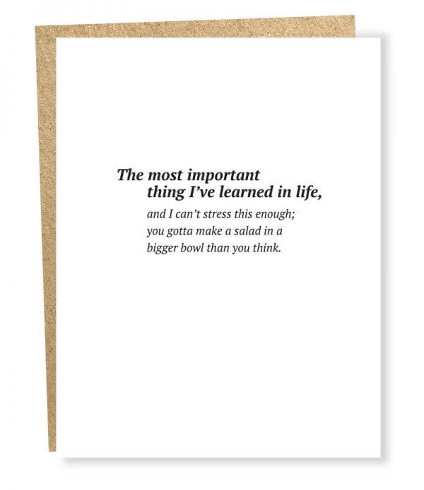 Sapling Press Salad Card