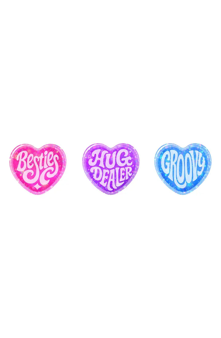 Schylling Holiday Sparkle Hearts Teenie NeeDoh | Schylling