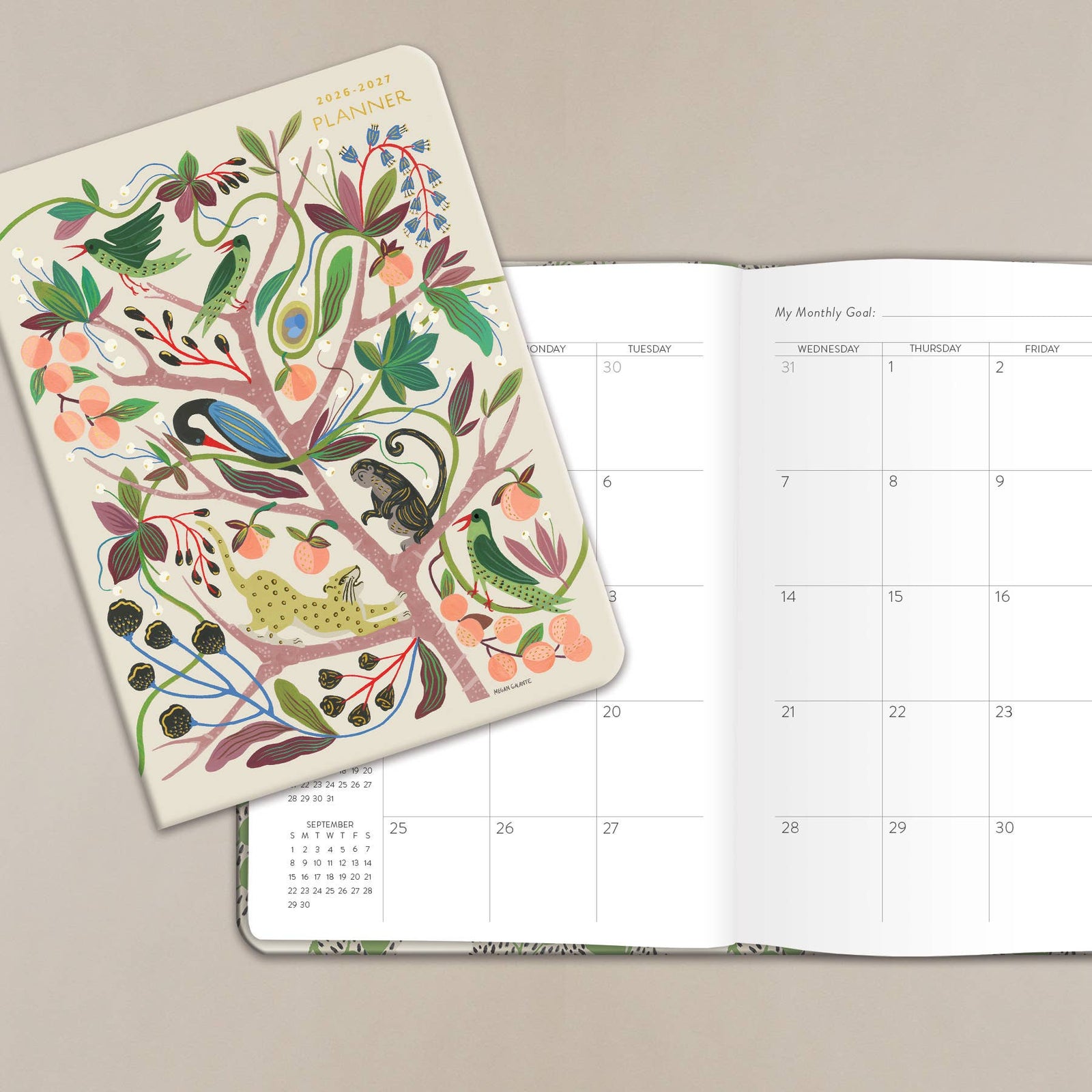 Seedlings 2026 - 2027 Menagerie -  Seedlings On the Go Planner
