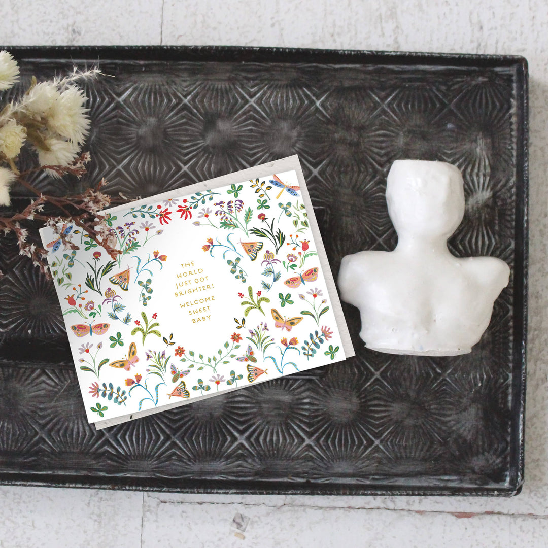 Seedlings Cards Butterfly Garden - Baby Card