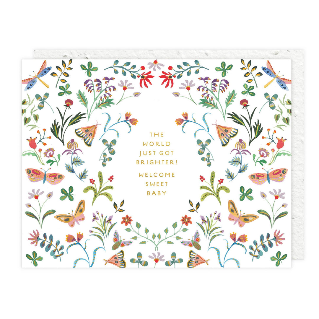 Seedlings Cards Butterfly Garden - Baby Card