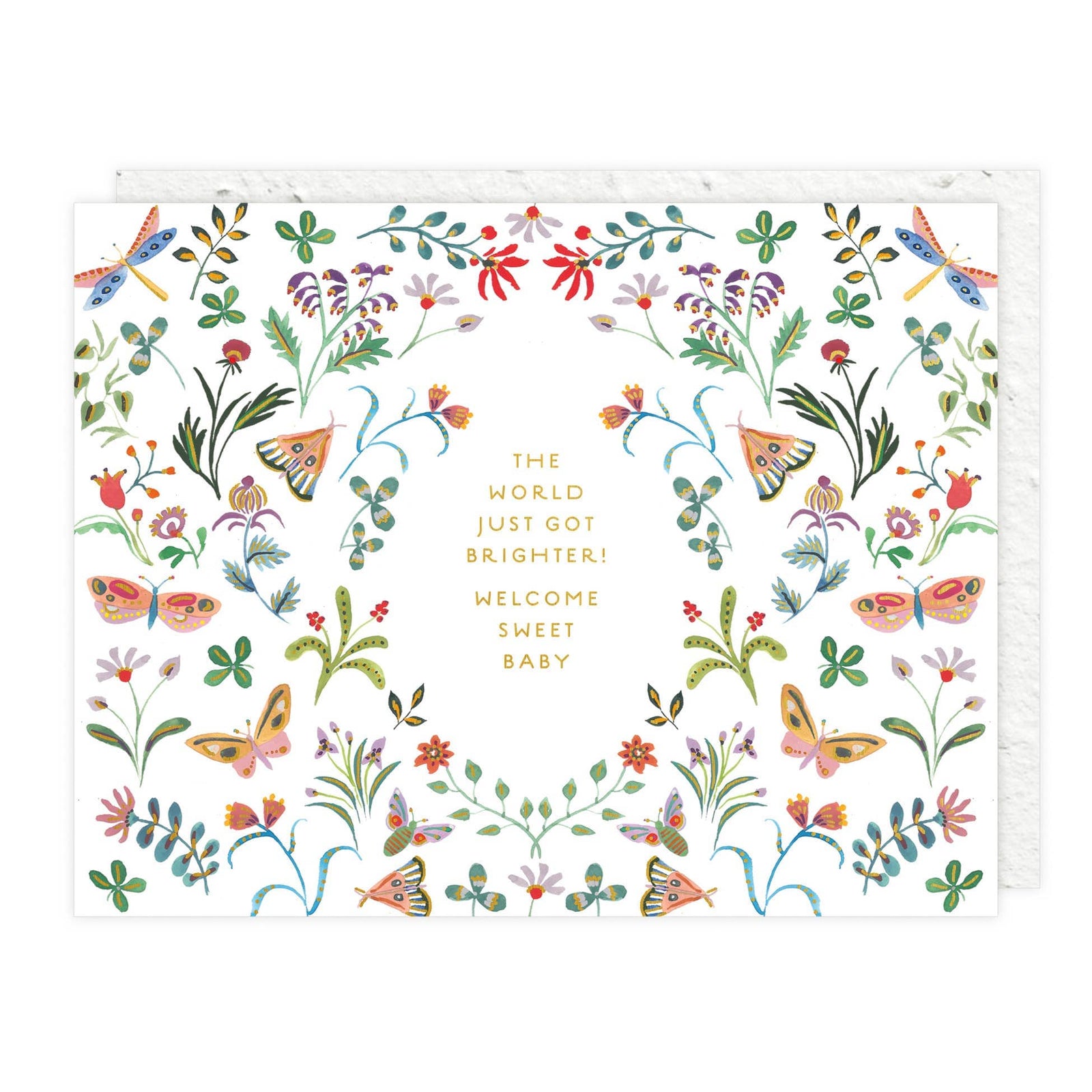 Seedlings Cards Butterfly Garden - Baby Card