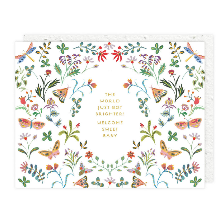 Seedlings Cards Butterfly Garden - Baby Card