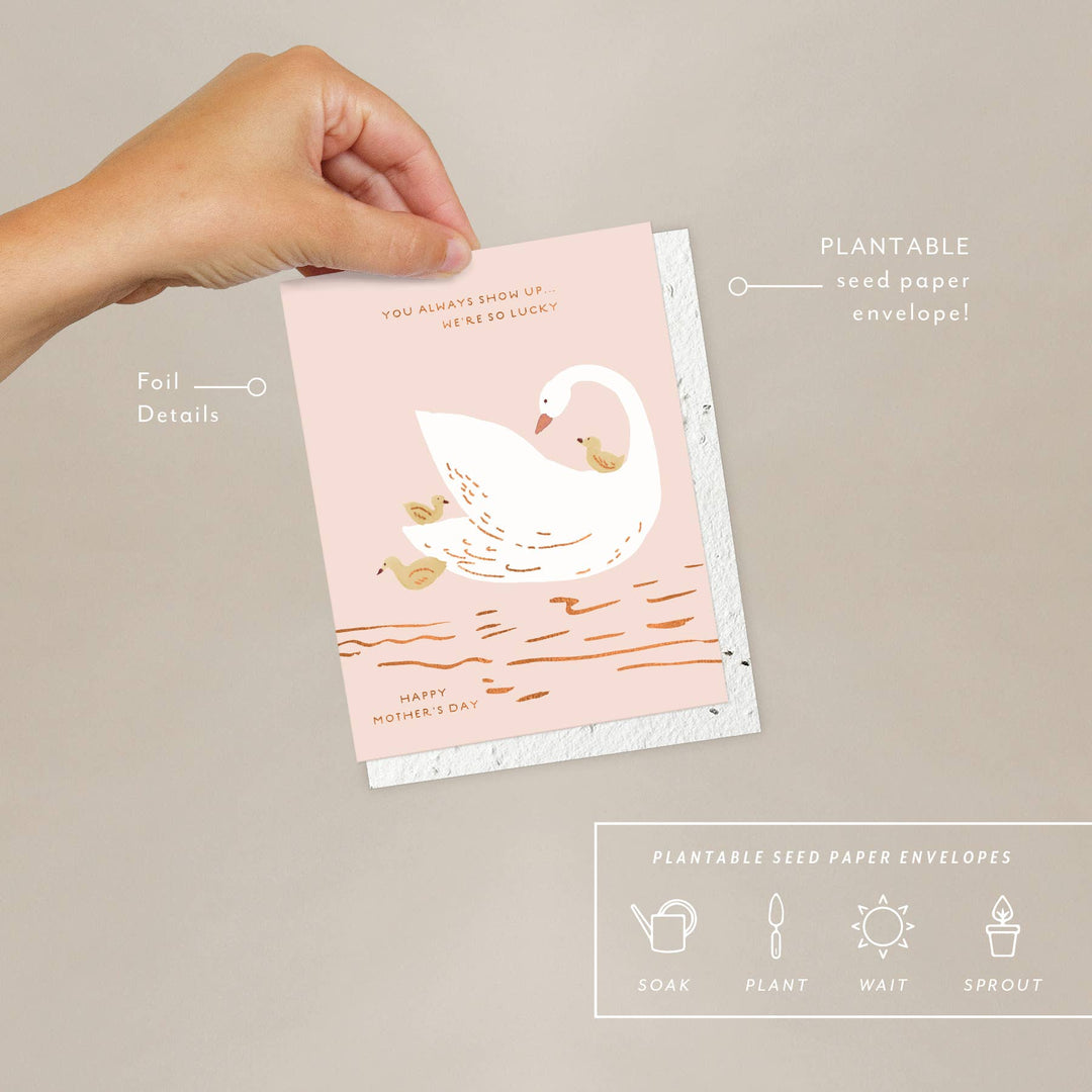 Seedlings Cards Mama Swan - Mother's Day Card