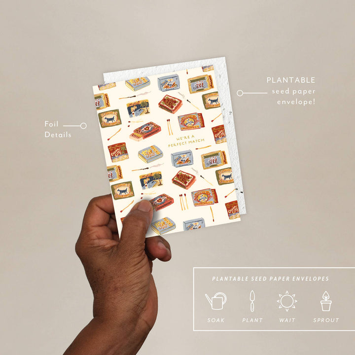 Seedlings Cards Matchbooks - Anniversary Card