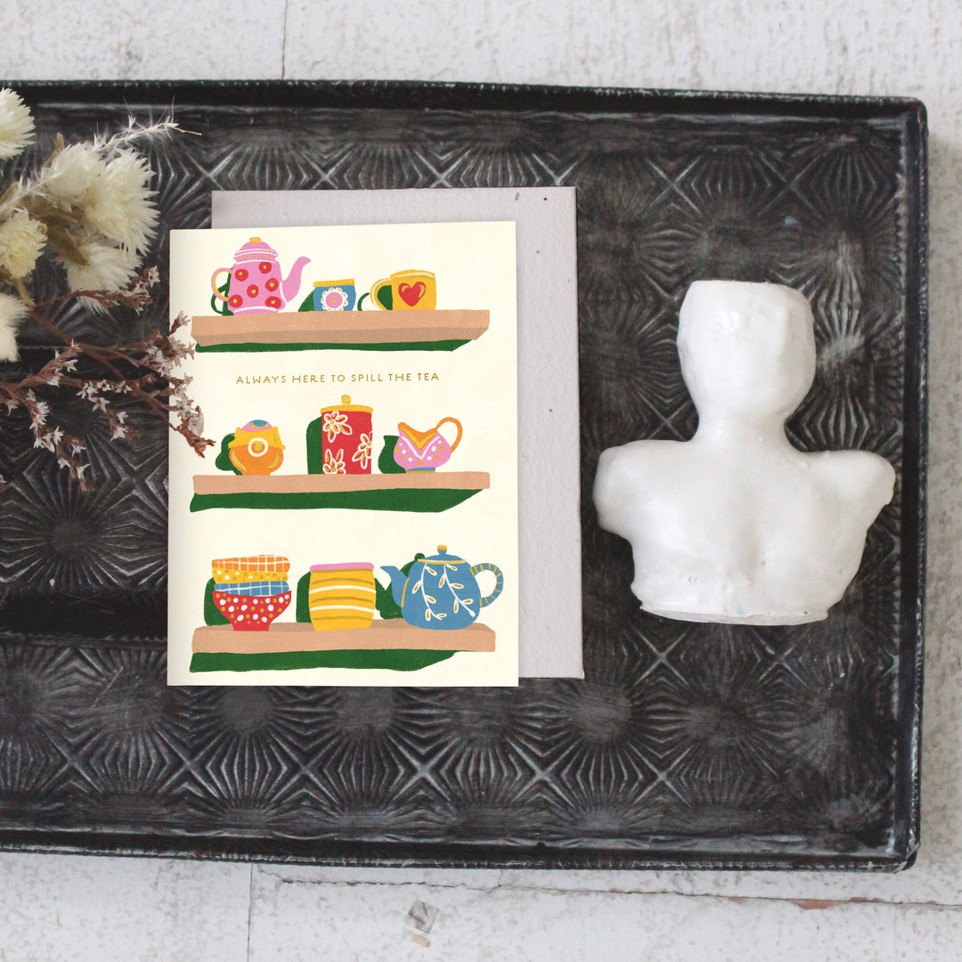Seedlings Cards Spill the Tea - Love + Friendship Card