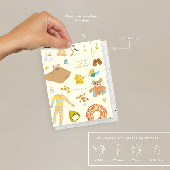 Seedlings Cards Spoiled Baby - Baby Card