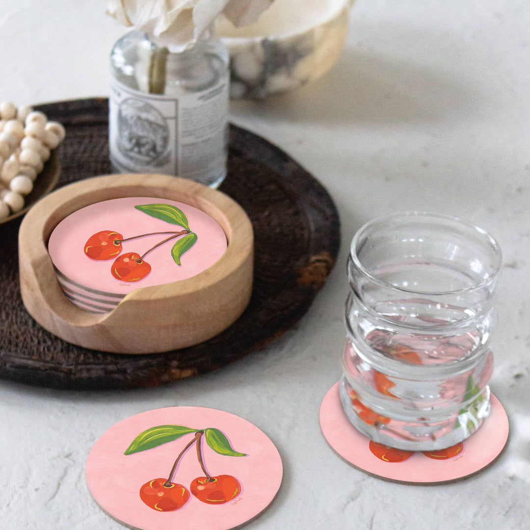 Seedlings Home Sweetest Cherries Seedlings Coaster
