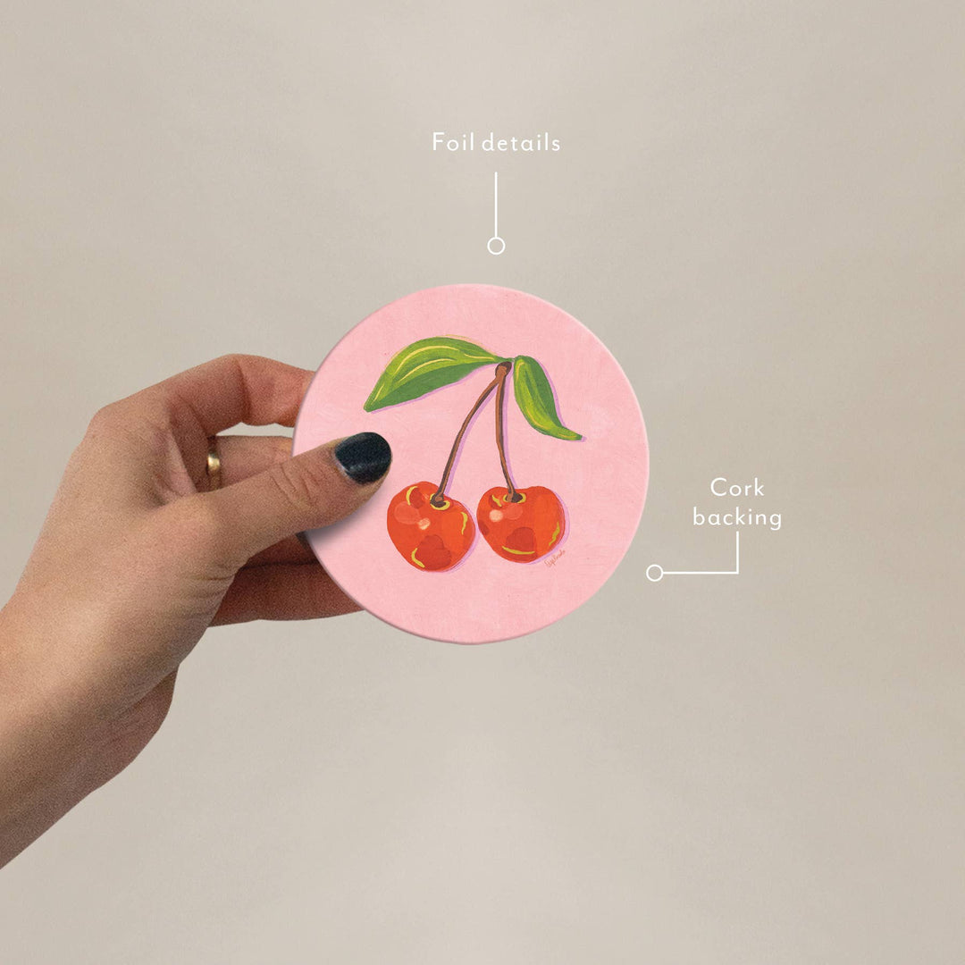 Seedlings Home Sweetest Cherries Seedlings Coaster