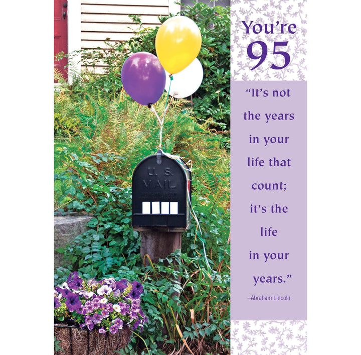 Shade Tree Greetings Cards 95th Birthday Milestone Card