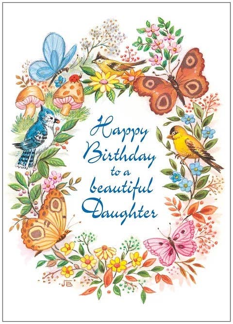 Shade Tree Greetings Cards Beautiful Butterfly Birthday Card Daughter