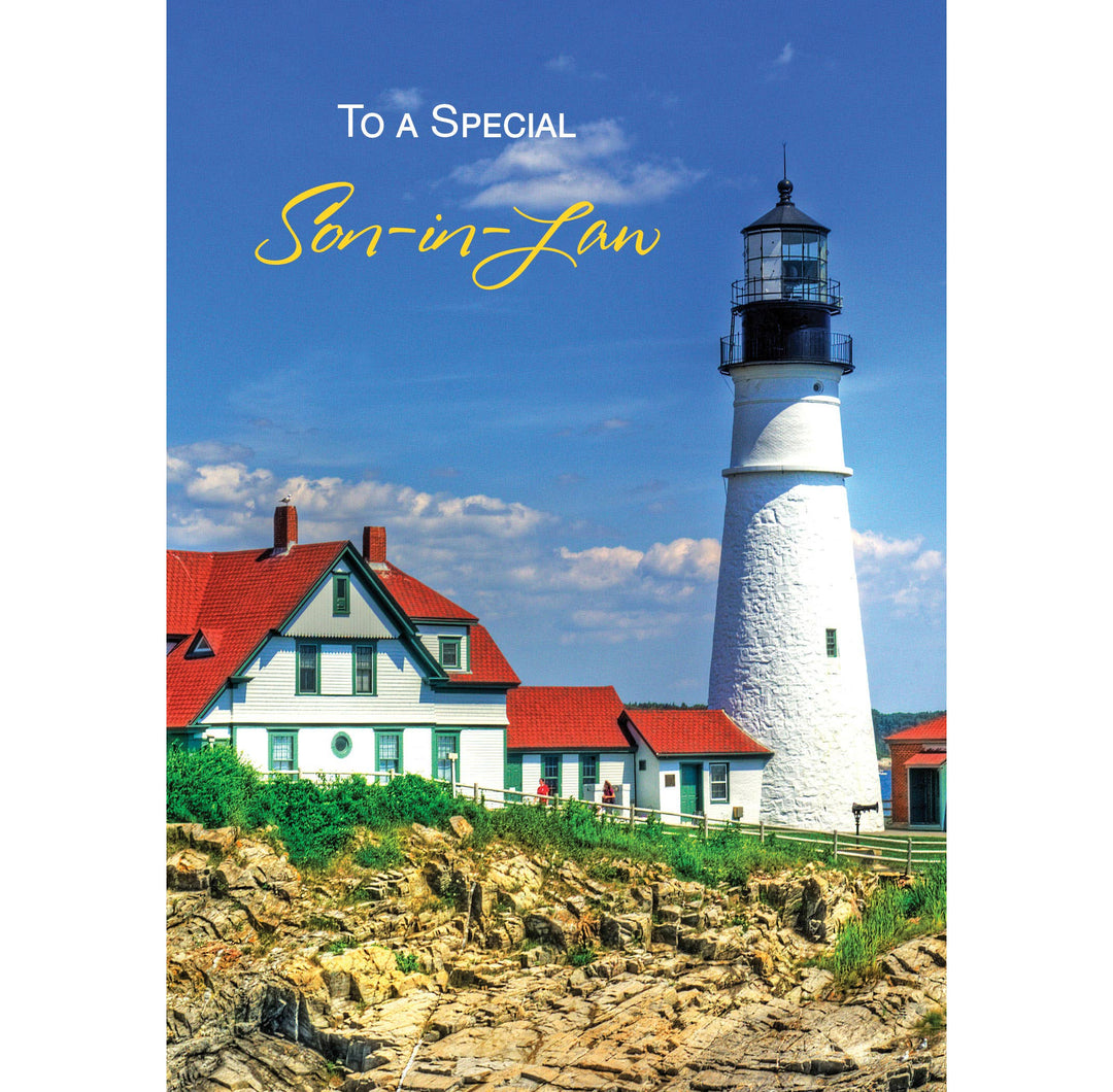 Shade Tree Greetings Cards Lighthouse Birthday Card Son-In-Law