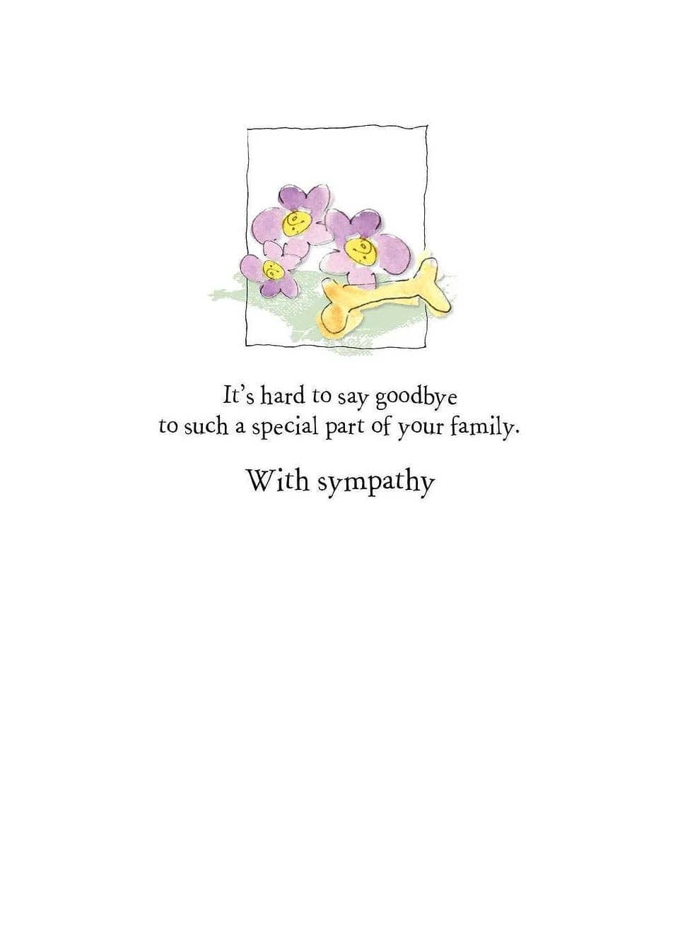 Shade Tree Greetings Cards Pet Sympathy Card – “In Memory of Your Beloved Dog”