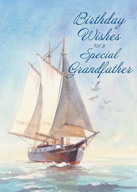 Shade Tree Greetings Cards Sailboat Birthday Card Grandfather