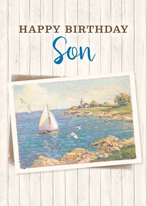 Shade Tree Greetings Cards Sailboat Birthday Card Son