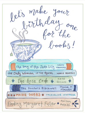 She Said It. Cards Birthday Card - Historical Fiction