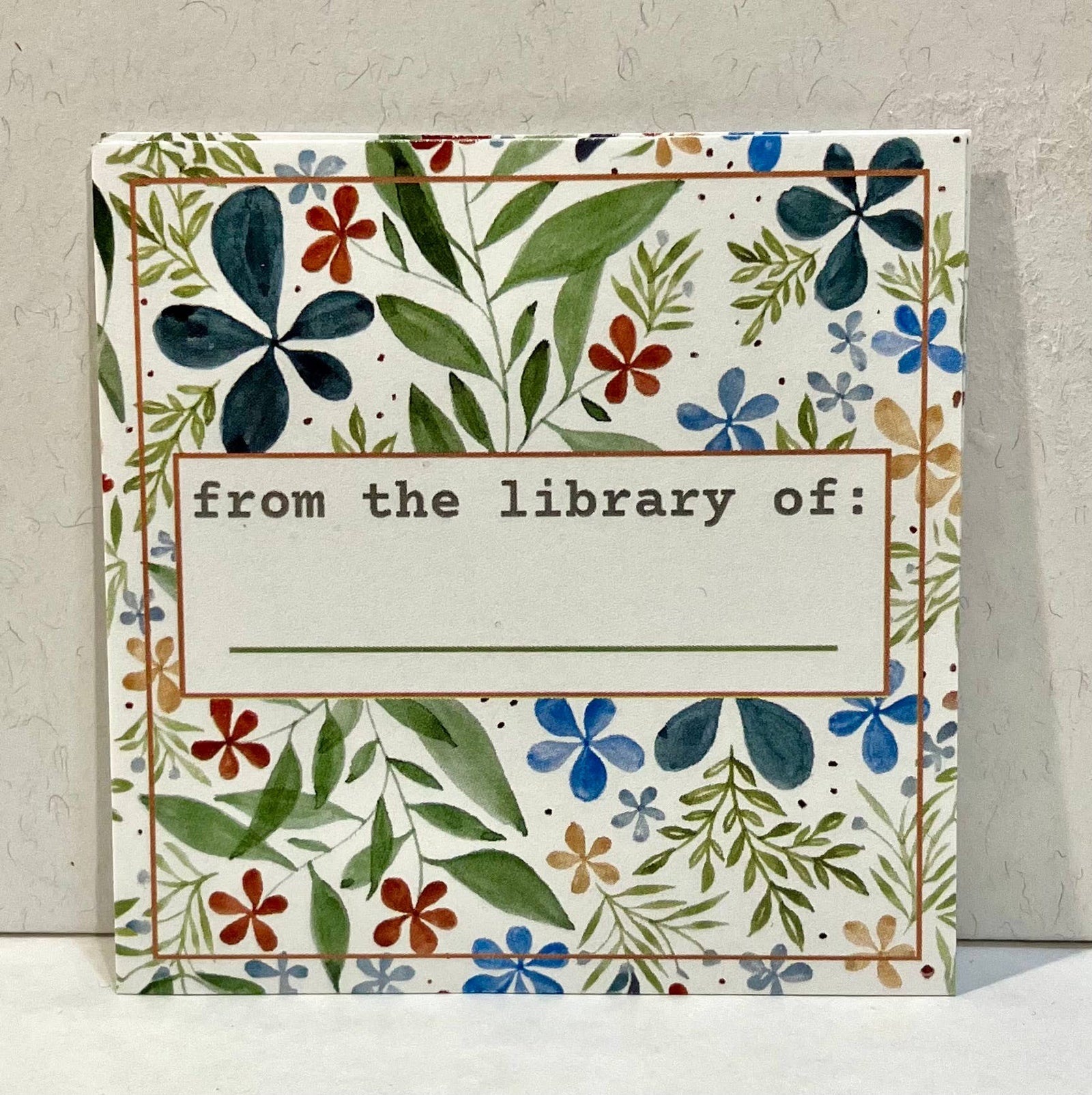 She Said It. Cards Bright Book Plate