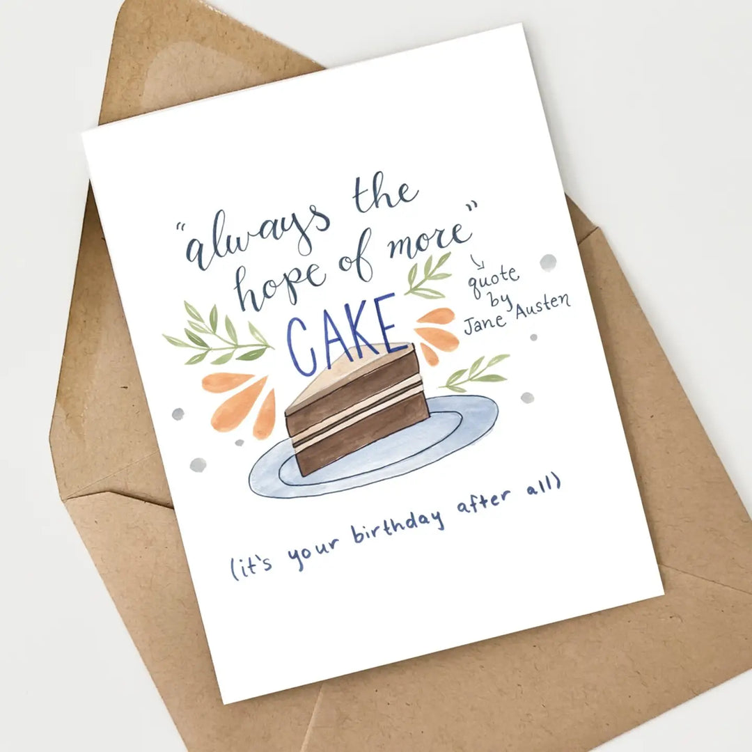 She Said It. Cards Jane Austen Quote Birthday Card