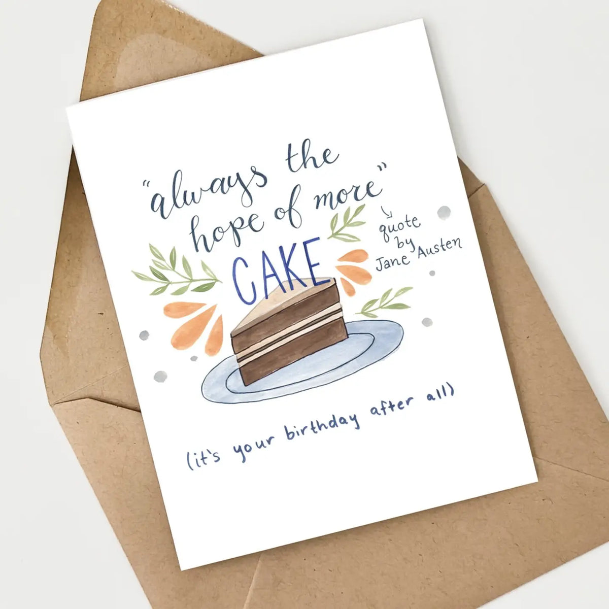 She Said It. Cards Jane Austen Quote Birthday Card