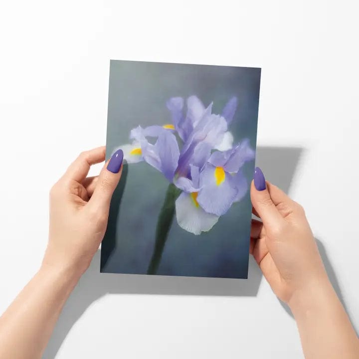 Sheryl's Virtual Garden Card Harmony Purple Flower Greeting Card