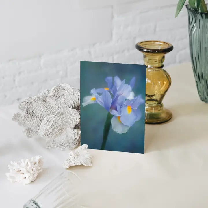 Sheryl's Virtual Garden Card Harmony Purple Flower Greeting Card