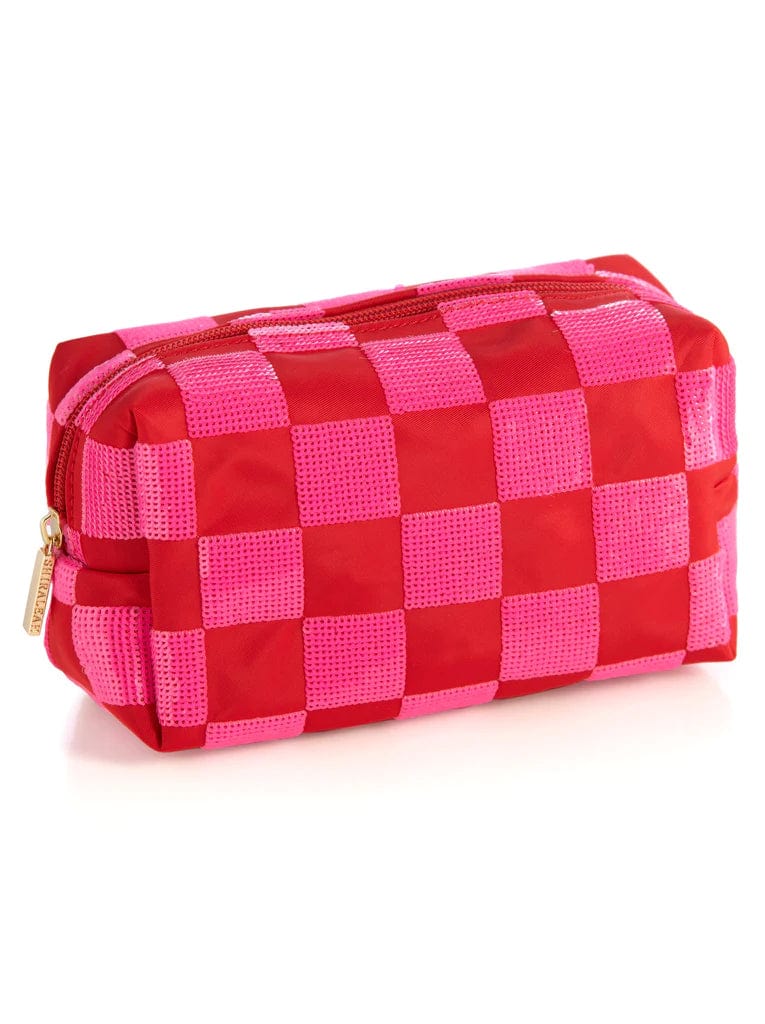 Shiraleah Handbags, Wallets & Cases Shiraleah Cara Check Pattern Cosmetic Pouch, Red