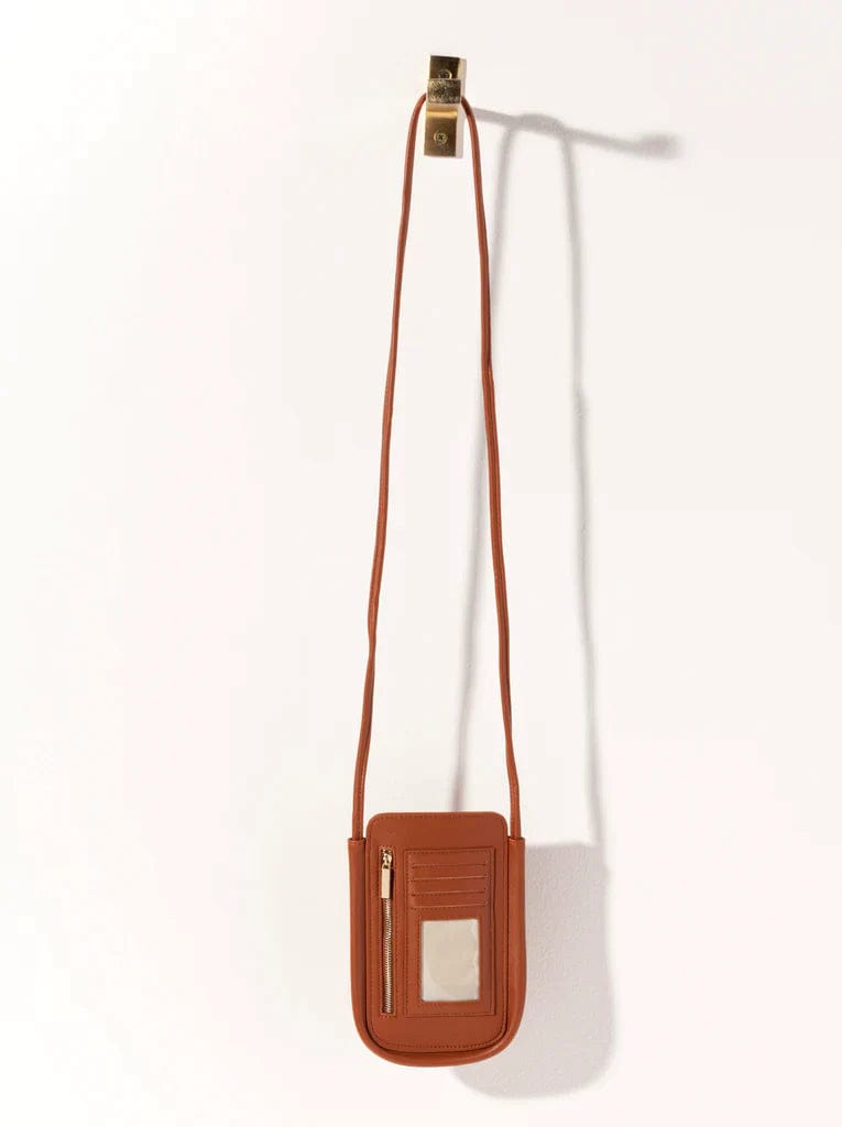 Shiraleah Charlotte Phone Cross Body Saddle Paper Luxe