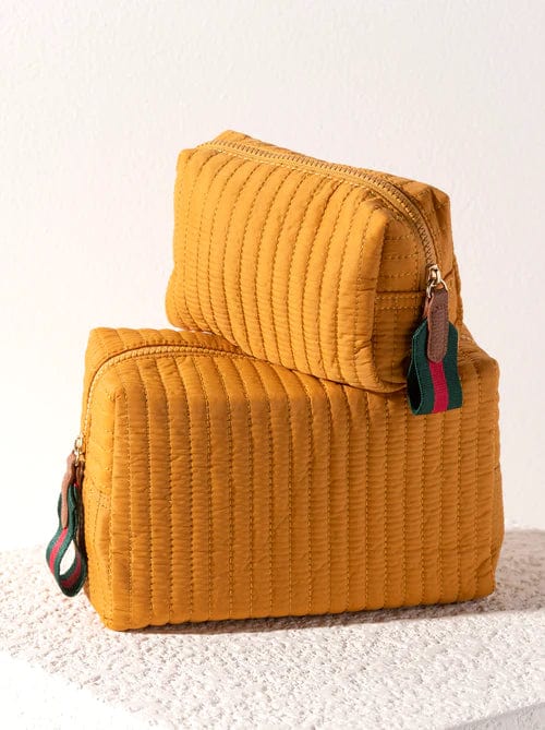 Shiraleah Handbags, Wallets & Cases Shiraleah Ezra Large Boxy Cosmetic Pouch, Honey