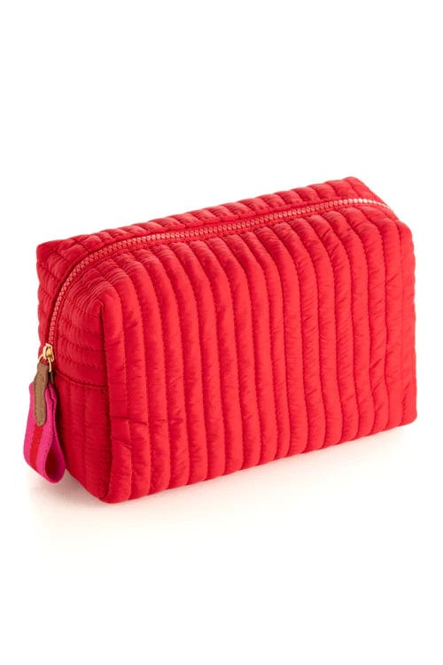 Shiraleah Pouch Ezra Large Boxy Cosmetic Pouch, Red