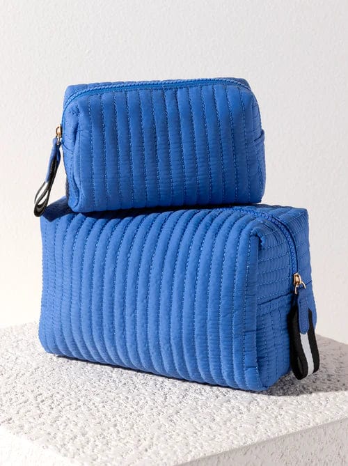 Shiraleah Pouch Ezra Large Boxy Cosmetic Pouch, Ultramarine