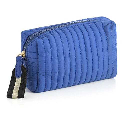 Shiraleah Pouch Ezra Small Boxy Cosmetic Pouch, Ultramarine