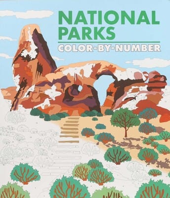 Simon & Schuster Book National Parks Color-by-Number