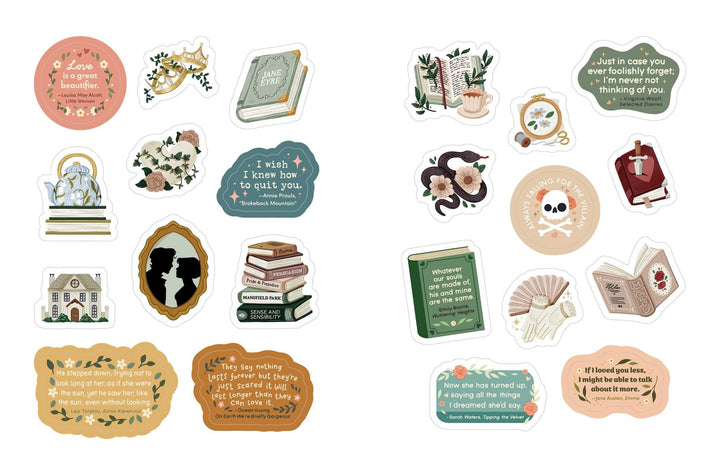 Simon & Schuster Cards One More Page - A Sticker Book for Book Lovers!