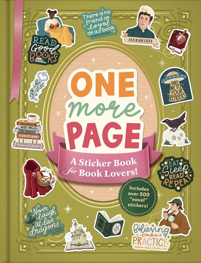 Simon & Schuster Cards One More Page - A Sticker Book for Book Lovers!