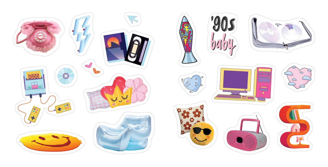 Simon & Schuster Cards Y2K Stickers