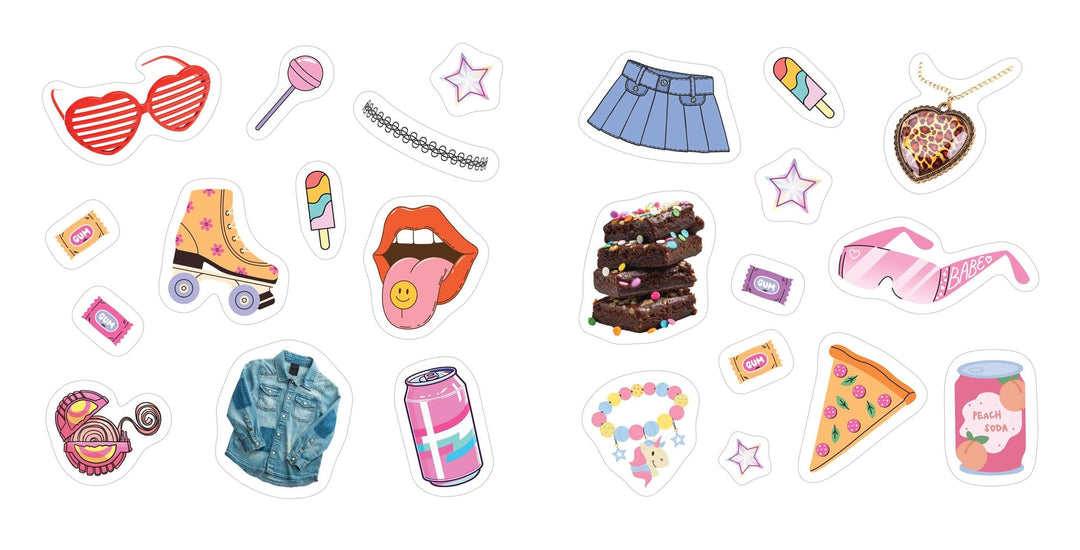Simon & Schuster Cards Y2K Stickers