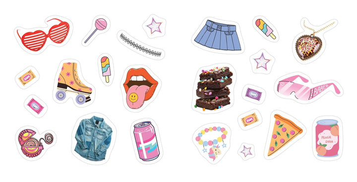 Simon & Schuster Cards Y2K Stickers