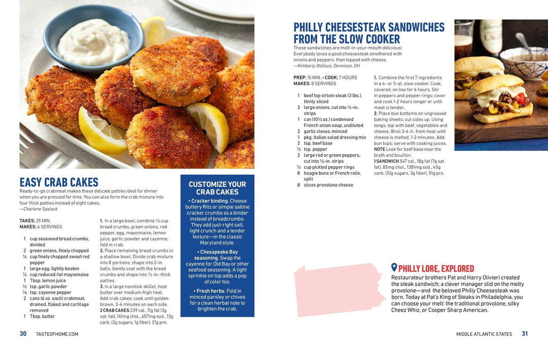 Simon & Schuster Gifts Taste of Home America the Tasty