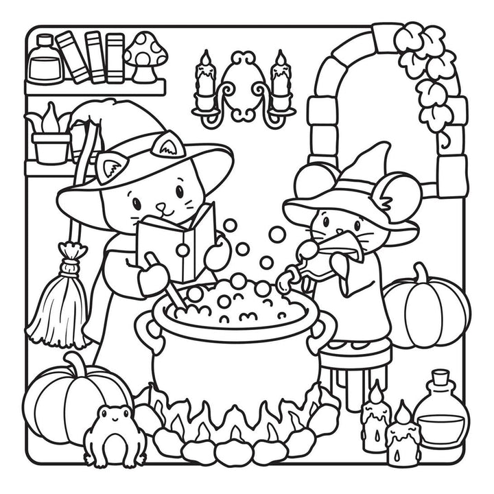 Simon &amp; Schuster Gifts The Not-So-Spooky Halloween Coloring Book