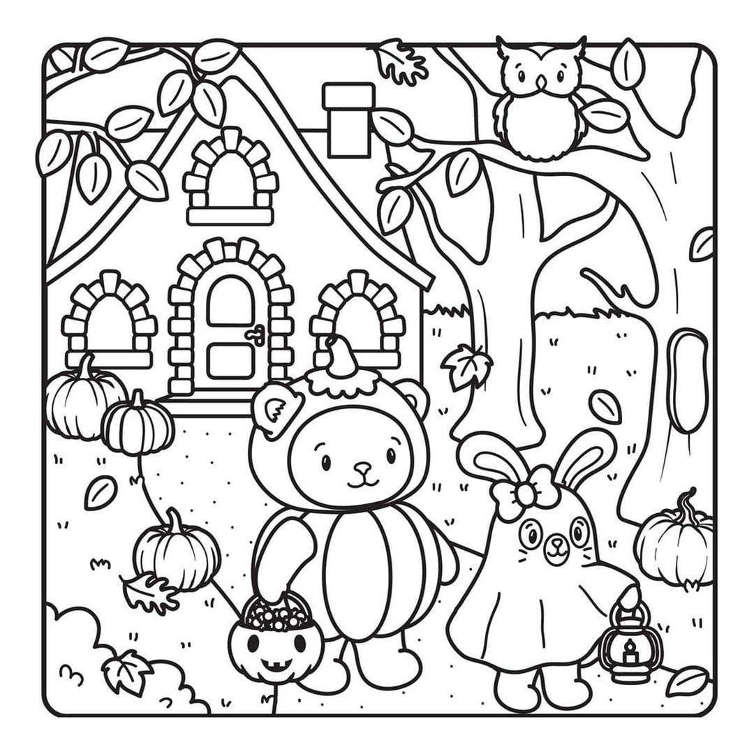 Simon &amp; Schuster Gifts The Not-So-Spooky Halloween Coloring Book