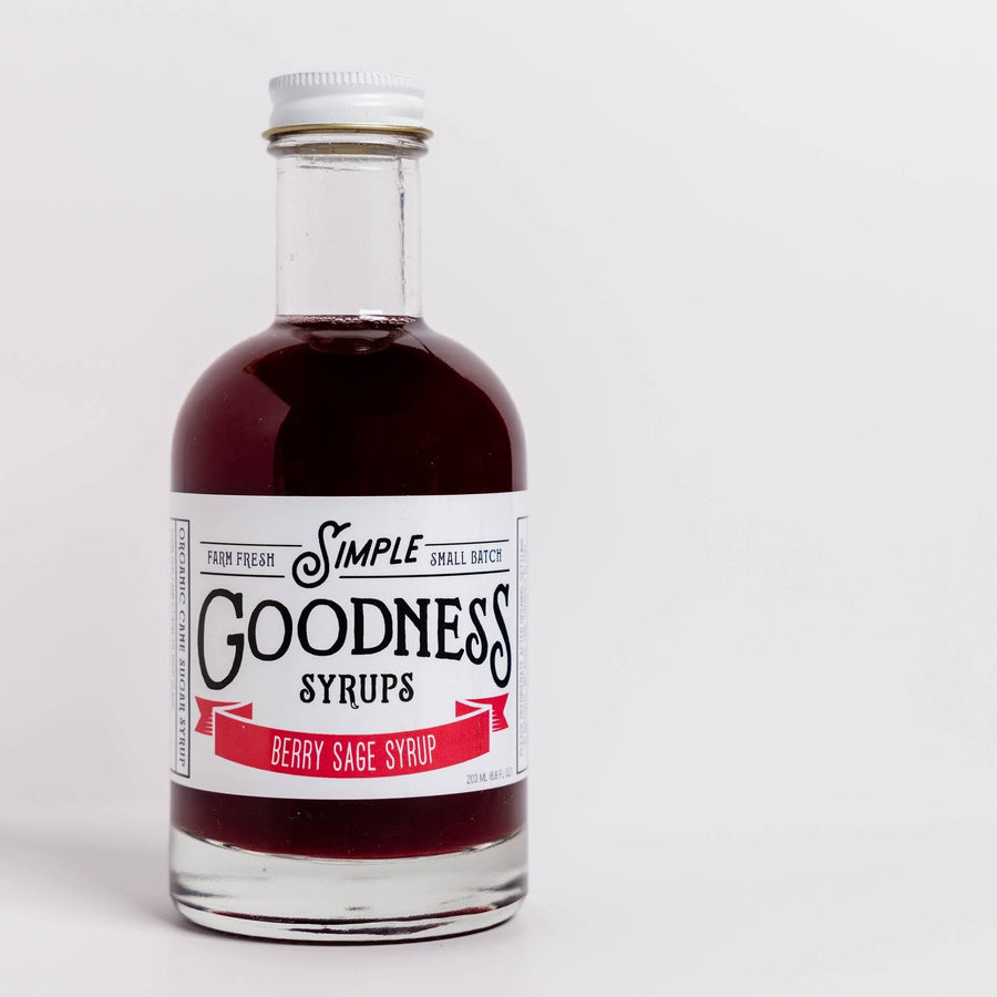 Simple Goodness Sisters Home Berry Sage Syrup