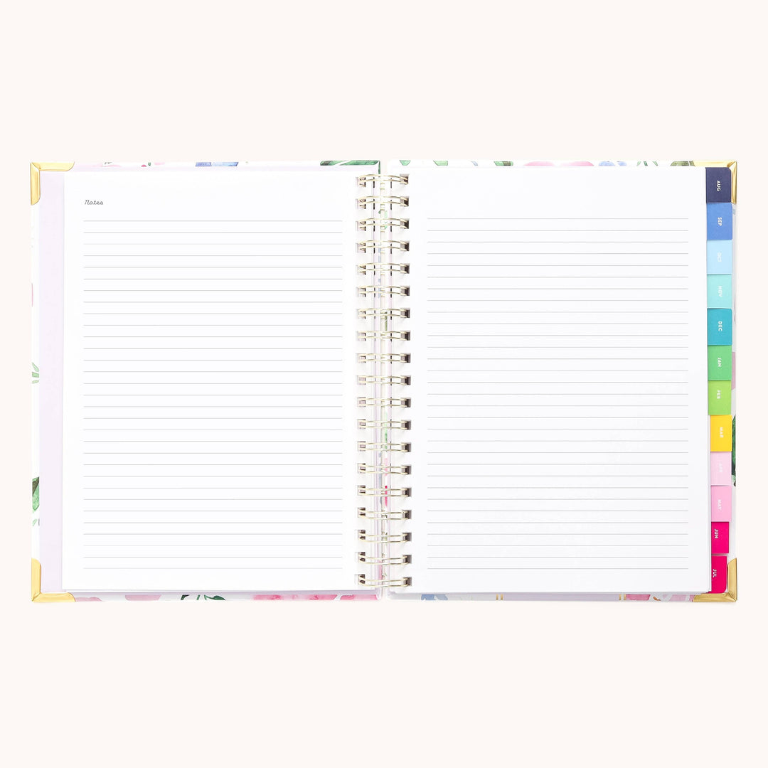 Simplified by Emily Ley paper 2025-2026 Spiral Weekly Simplified Planner - Cottage Floral