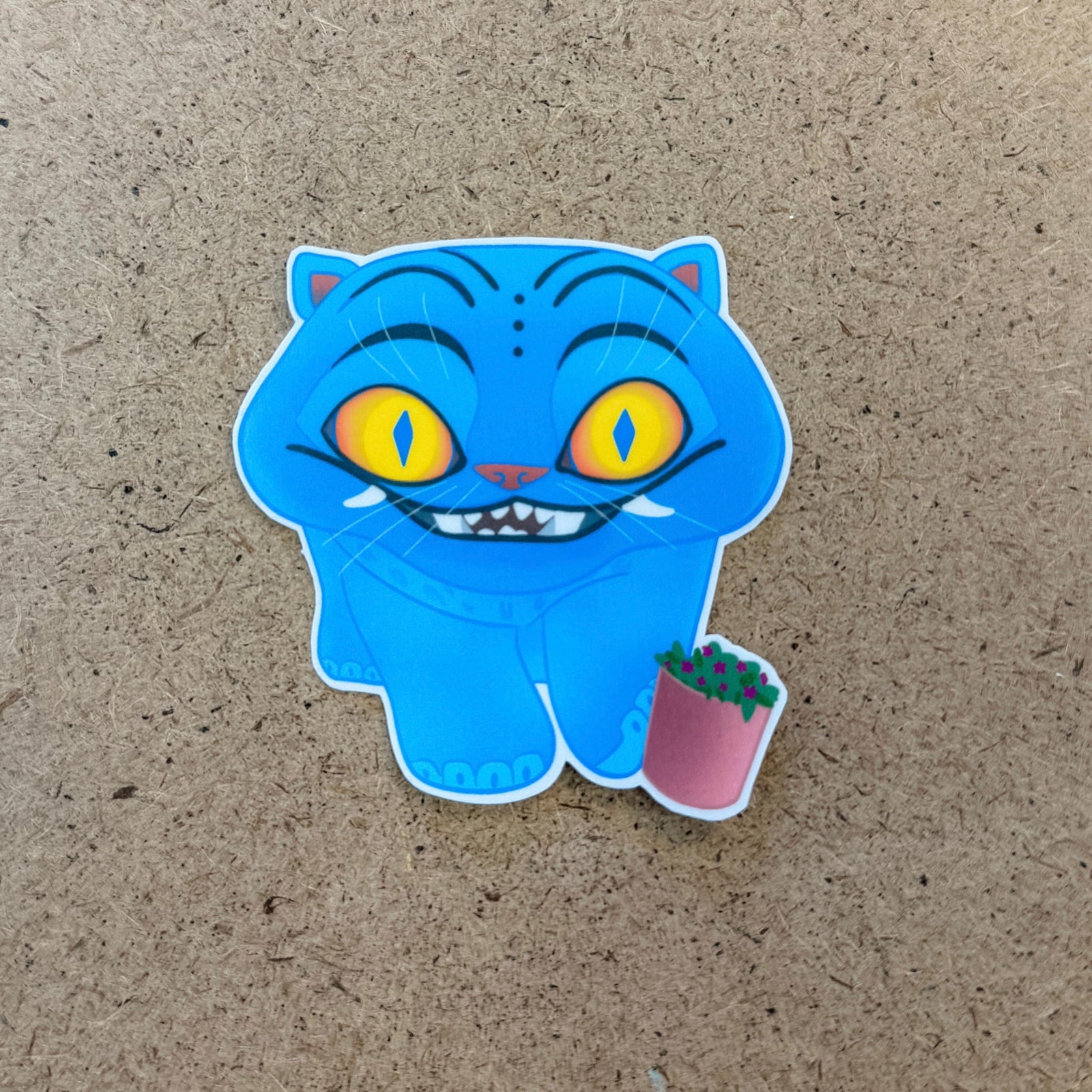 SketchboardJoy Cards Kpop Derpy Tiger Sticker