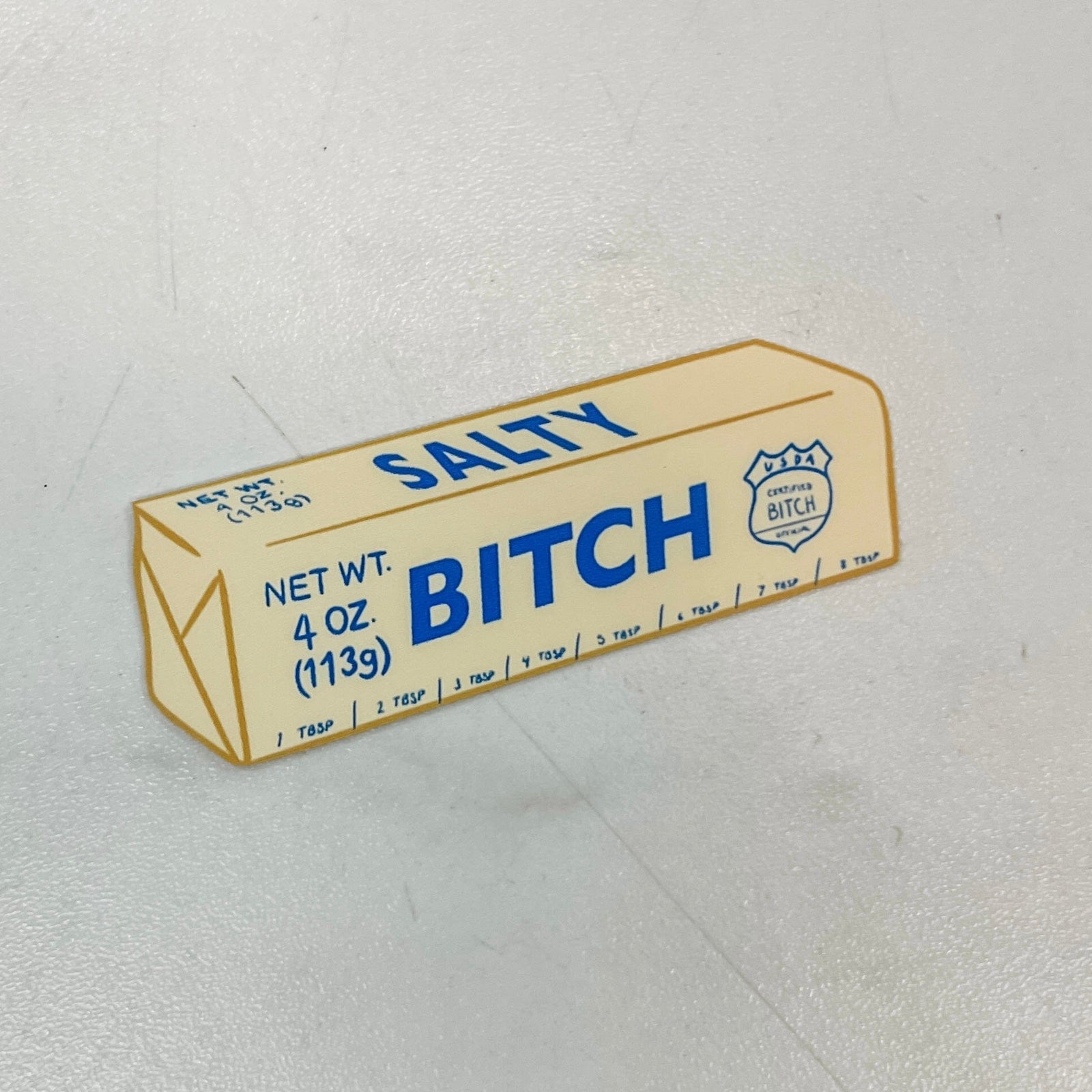 SketchboardJoy Cards Salty Bitch Butter Sticker