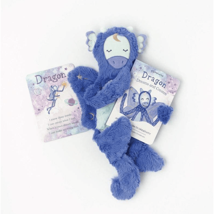 Slumberkins Plush Toy Celestial Blue Dragon Snuggler - Creativity