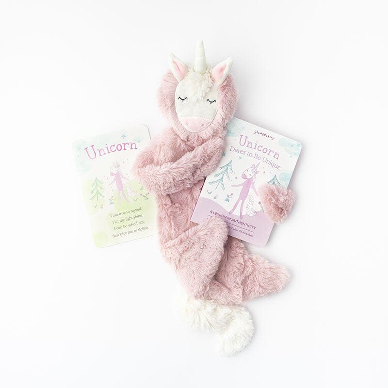Slumberkins Plush Toy Rose Unicorn Snuggler - Authenticity