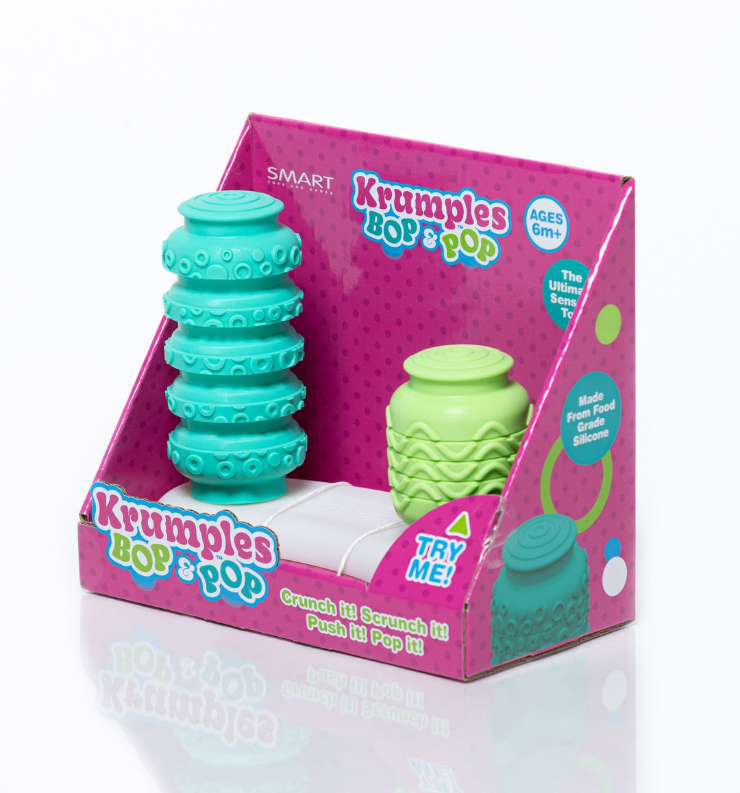 SMART Toys & Games Baby Toy Krumples Bop & Pop! Green/Teal | Smart Games
