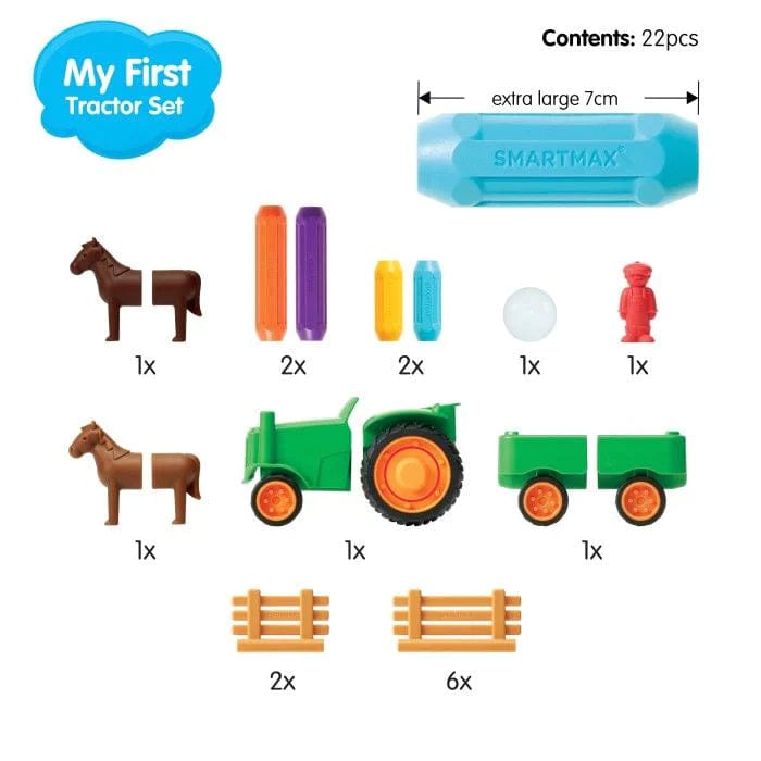 SMART Toys & Games Magnetic Play SmartMax My First Tractor Set