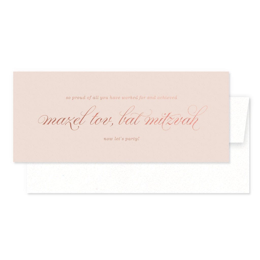 Smitten on Paper Card Mazel Tov Bat Mitzvah Card
