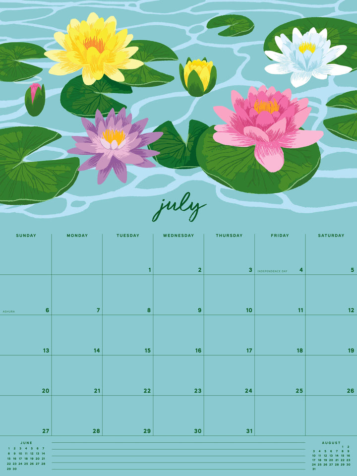 Smudge Ink Calendar 2025 Flourish Wall Calendar